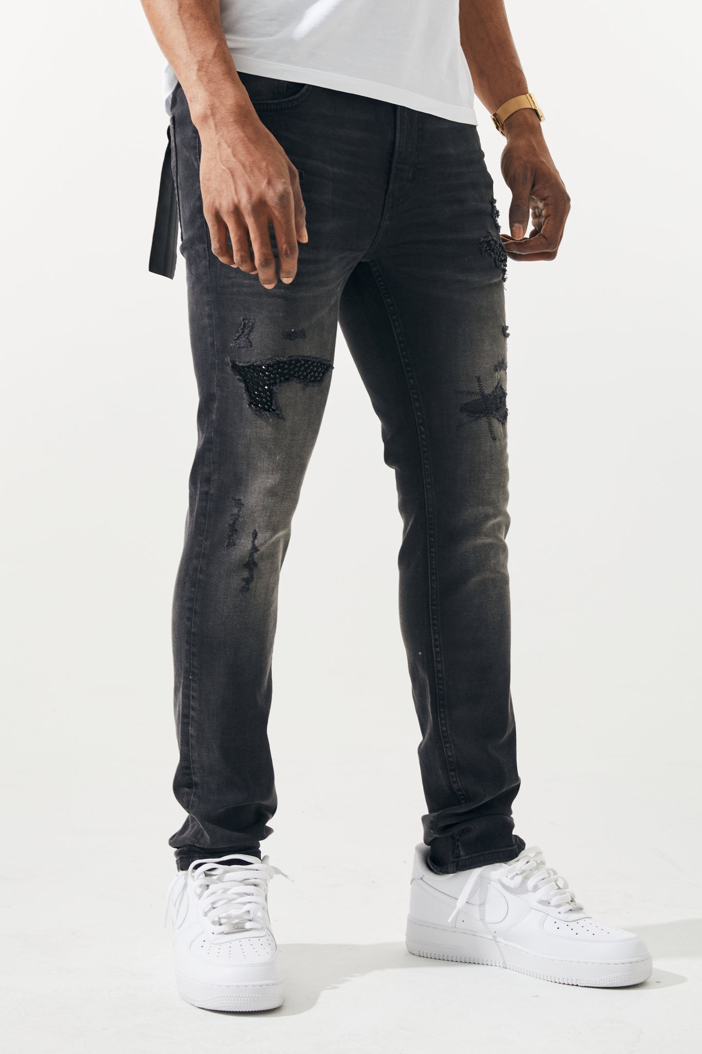 SKINNY - STUD BLACK