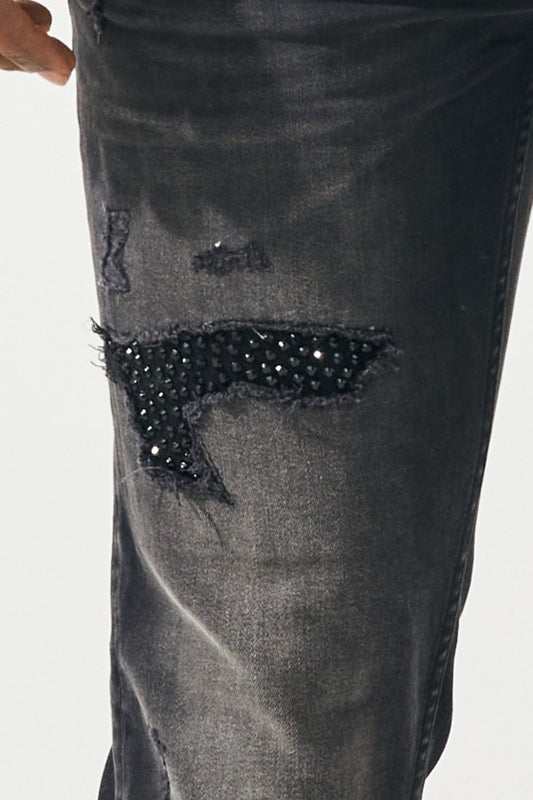 SKINNY - STUD BLACK